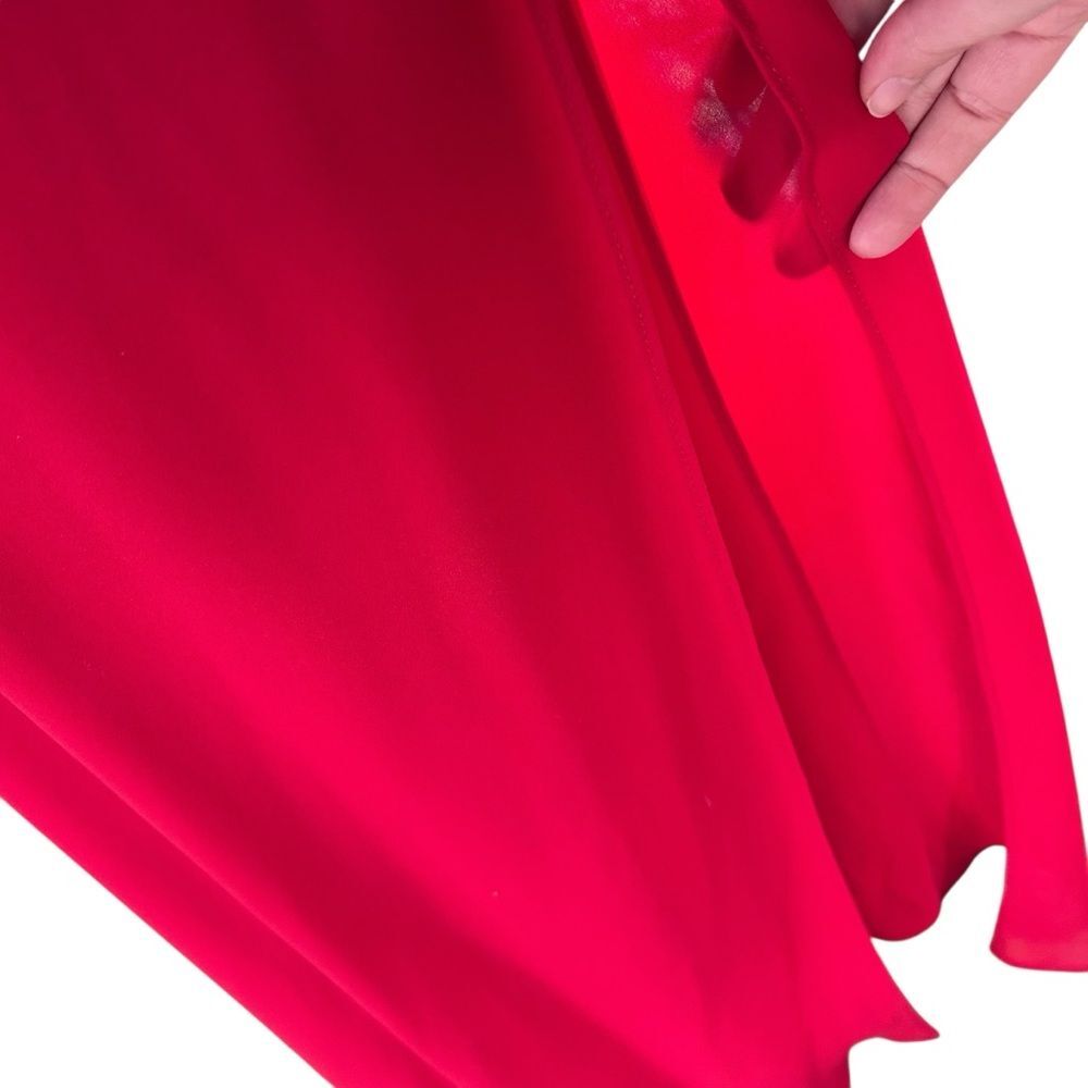 NWT Vintage Zum Zum Red Bias Cut Evening Gown - Size 9/10 - Picture 7 of 10
